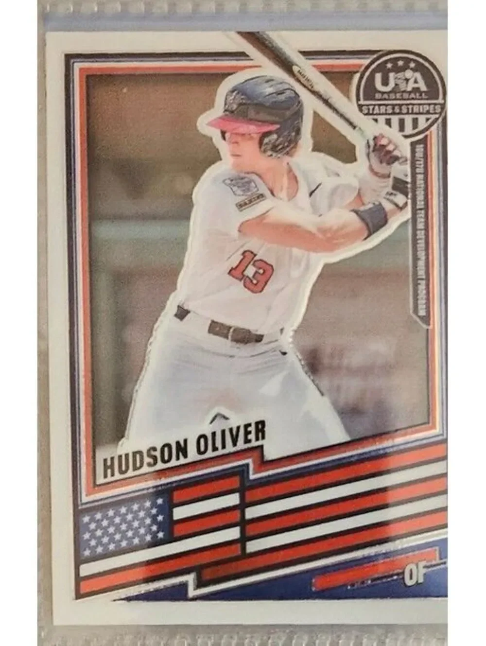 2026 Panini Stars & Stripes Prizm USA Baseball #106 Hudson Oliver
